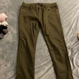 Green Jean styled pants